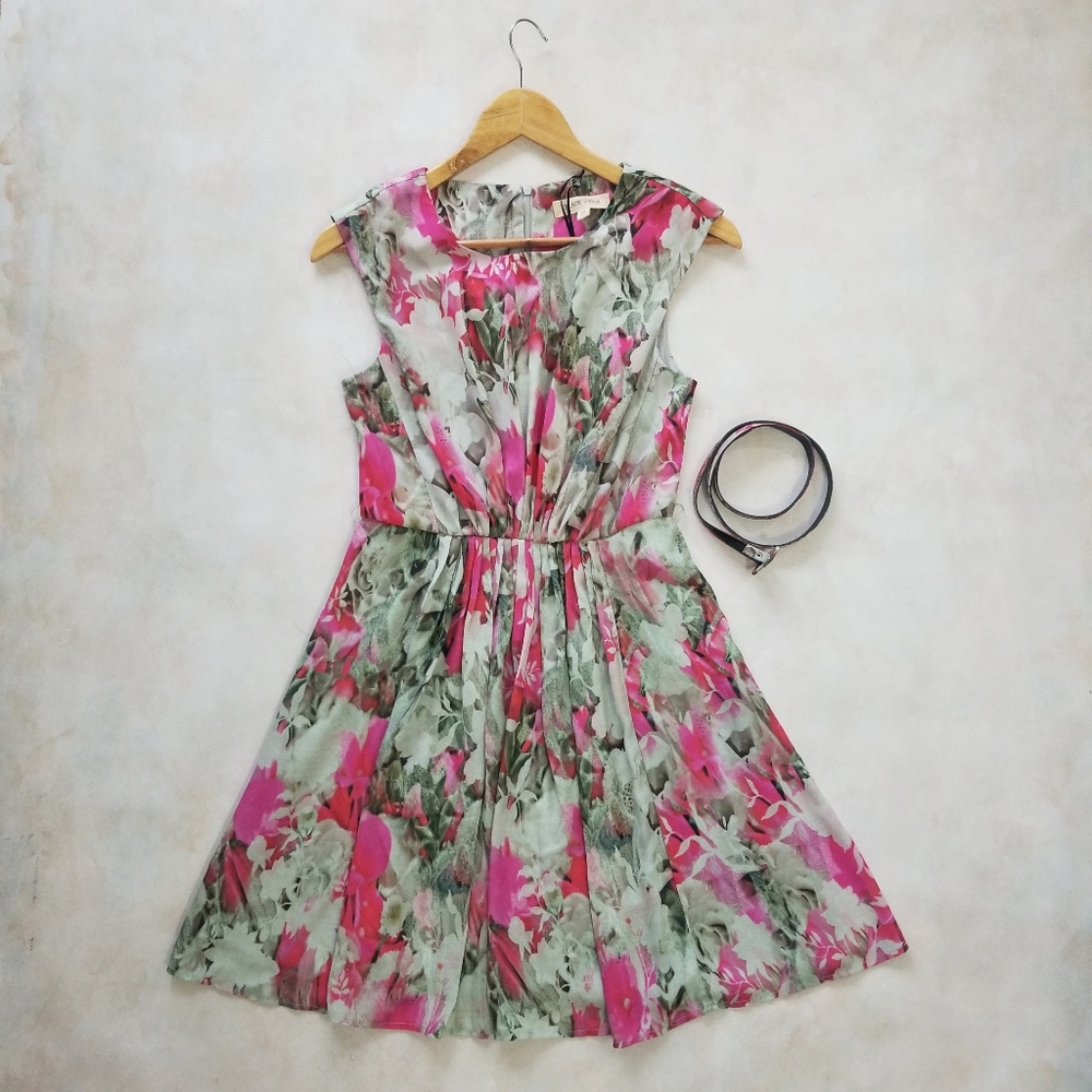 BLACK SWAN Floral Fit and Flare Dress